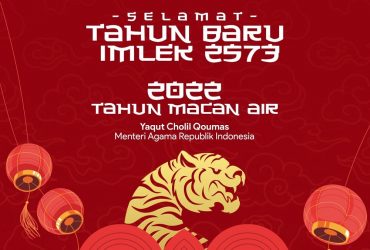 pariwisata indonesia menag yaqut beri ucapan perayaan imlek tahun 2022