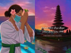 Pariwisata Indonesia, Ilustrasi foto Presiden Jokowi mengucapkan Selamat Hari Raya Nyepi Tahun Baru Saka 1944