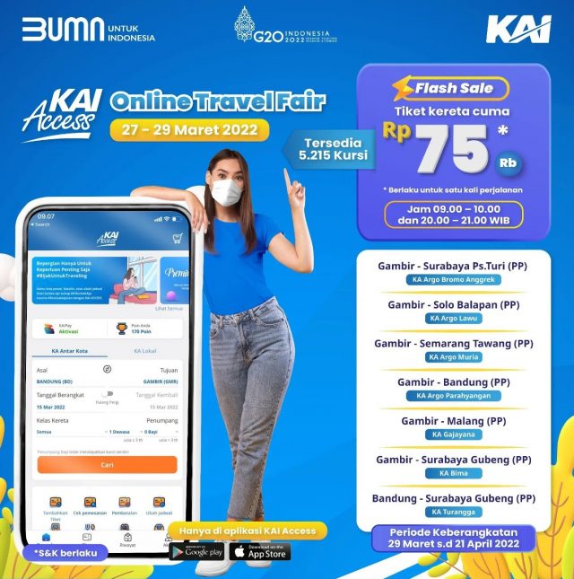 Berita Pariwisata Indonesia,Berita PT KAI,KAI Beri Potongan Harga Tiket Kereta Api sampai 60 Persen, Pariwisata Indonesia, VP Public Relations KAI Joni Martinus, Trippers, Media PVK Grup, PT Prima Visi Kreasindo