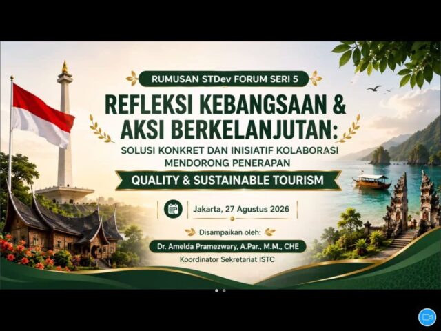 STDev Forum Series5 Wujudkan Pariwisata Berkualitas