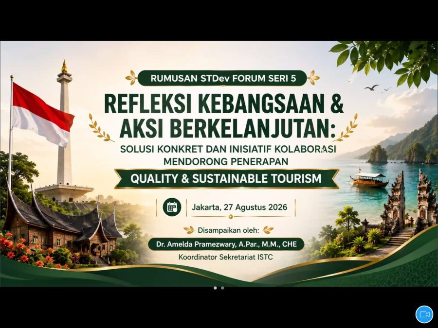 STDev Forum Series5 Wujudkan Pariwisata Berkualitas
